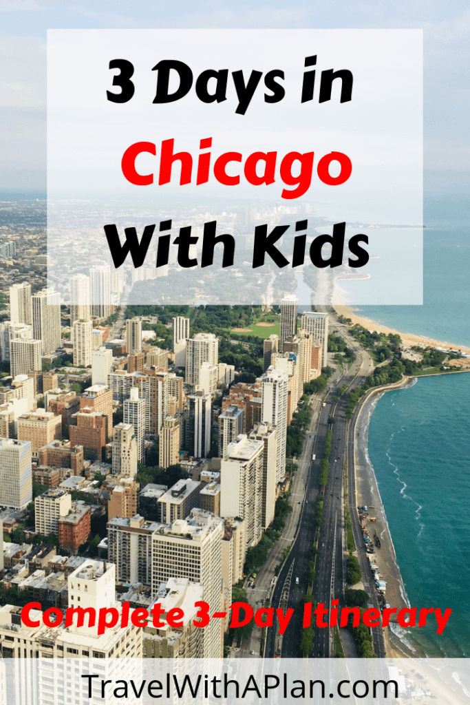 Top U.S. family travel blog Travel With A Plan uncovers exactly what to do during 3 days in Chicago!  This perfect Chicago 3 day itinerary includes all of Chicago's most popular sights and attractions! #Chicago3dayitinerary #3daychicagoitinerary #chicagoin3days #3daysinchicago #chicagoitinerary #bestthingstodoinChicagowithkids #bestthingstodoinchicago #whattodoinchicago #thingstoseeinchicago #chicagovacationideas #chicagomustdo #chicagotravels #chicagotripideas #chicagothingstodo #chicagointhesummer #thingstodochicago
