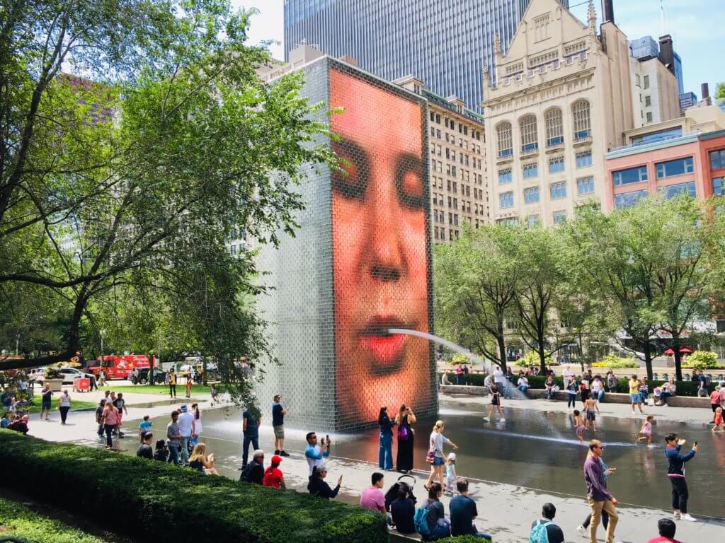 Chicago 3 day itinerary featured by top US family travel blog, Travel with a Plan: image of Crown Fountain