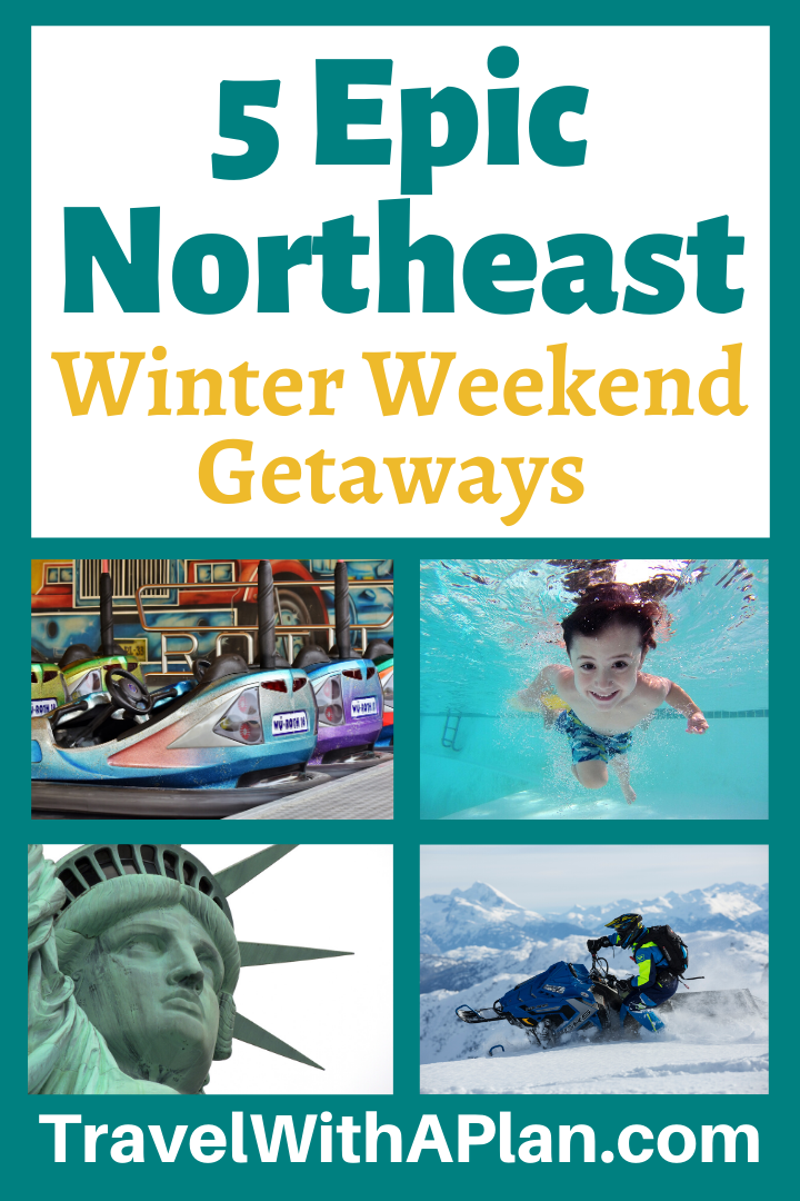 Click here for 5 awesome itineraries for Northeast Winter Weekend Getaways from Top U.S. family travel blog, Travel With A Plan!  #Northeastwintergetaways #bestnortheastwintergetaways #bestnortheastweekendgetaways #bestplacestogointhenortheast #bestwintervacationswithsnow #familywinterweekendgetawayseastcoast #wintergetaways #winter weekendgetawayseastcoast #northeastwinterweekendgetaways