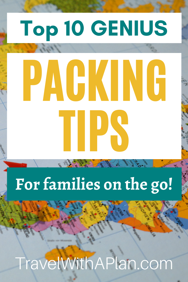 Click here to discover these genius family vacation packing tips from Top U.S. family travel blog, Travel With A Plan!  Also, find our their favorite MUST HAVE packing essential!  #familyvacationpackingtips #howtopackforfamilyvacation #packingtips #bestpackingtips #bestpackingtipsforfamilies