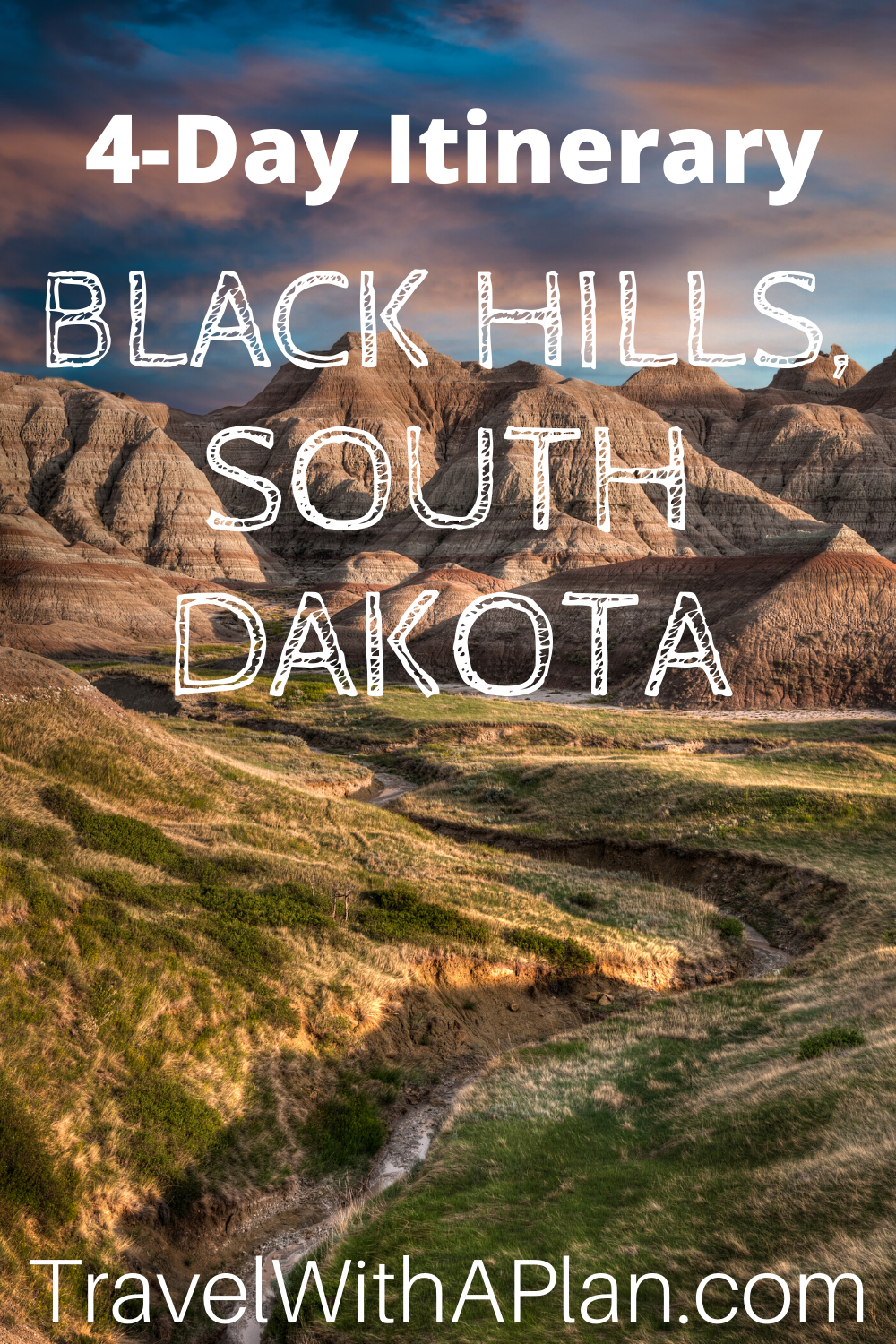 This 4-day Black Hills itinerary includes the best things to do Black Hills for families with children!  Don't miss any of the iconic sights and attractions that makes this one of the most popular U.S. bucket list destination!  We ordered the sights and attractions perfectly!  #blackhillsitinerary #bestthingstodointheblackhills #thingstodointheBlackHills #southdakotawithkids #blackhillsfamilyvacation #4dayblackhillsitinerary