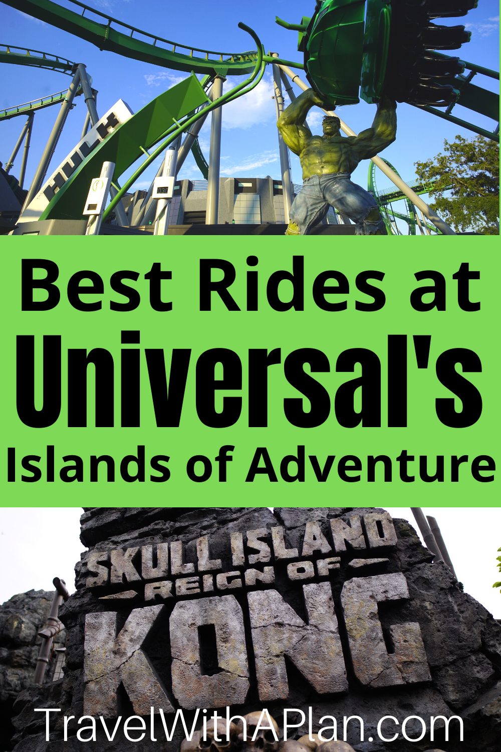 Top U.S. Family Travel Blog, Travel With A Plan, lets you in on the Top 7 Best Rides at Islands of Adventure.  Rated the #1 Theme Park in the world, Universal's Islands of Adventure provides an epic ride experience!  #islandsofadventuretoprides #bestridesatislandsofadventure #topridesatislandsofadventure #islandsofadventurerides #bestridesatUniversalOrlando