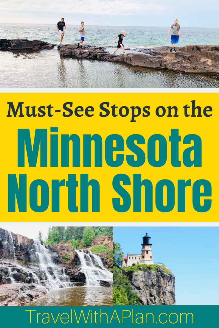Discover the must-see stops on the Minnesota North Shore Scenic Drive!  From Duluth to Grand Marais, Minnesota these stops will complete your North Shore experience!  Minnesota | North Shore, MN | North Shore waterfalls | North Shore activities | Family travel | MN State Parks #midwesttravel #bestfamilyvacationspots #socialdistanttravel #NorthShoreMN #NorthShoreScenicDrive