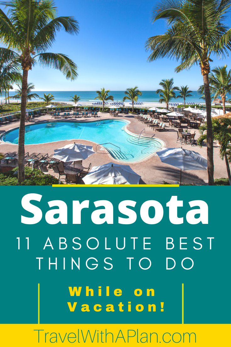 Click here for our comprehensive list of the best things to do with kids in Sarasota while on vacation!  We cover the best beaches, aquariums, shopping malls, and museums.  Let the vacation planning begin!  #Sarasota #Florida #Sarasotabeaches #thingstodoinSarasota #familyvacationideas #familytravel