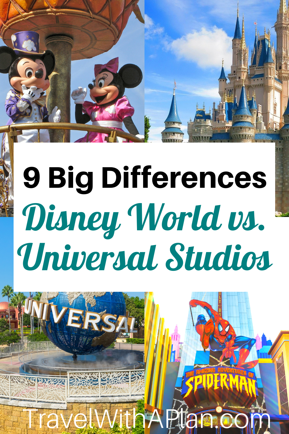9 Differences between Disney World vs. Universal Studios from Top U.S. Family Travel Blog, Travel With A Plan!