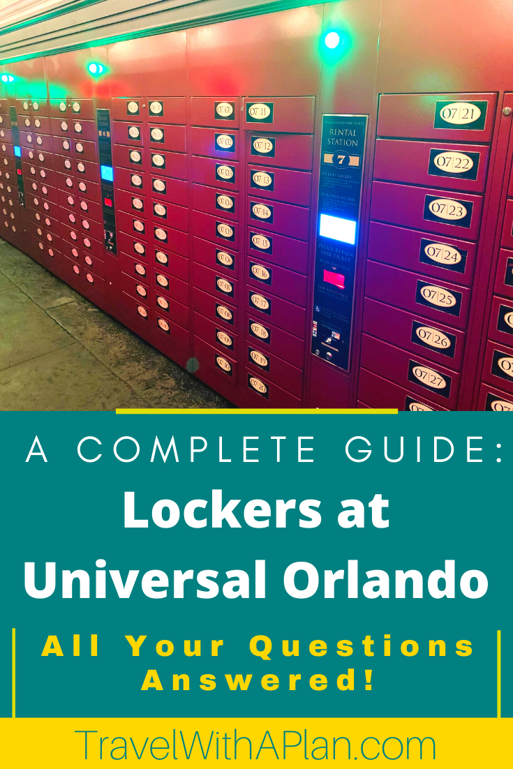 Learn all about the lockers at Universal Orlando from Top U.S. Family Travel Blog, Travel With A Plan!  Click here now!