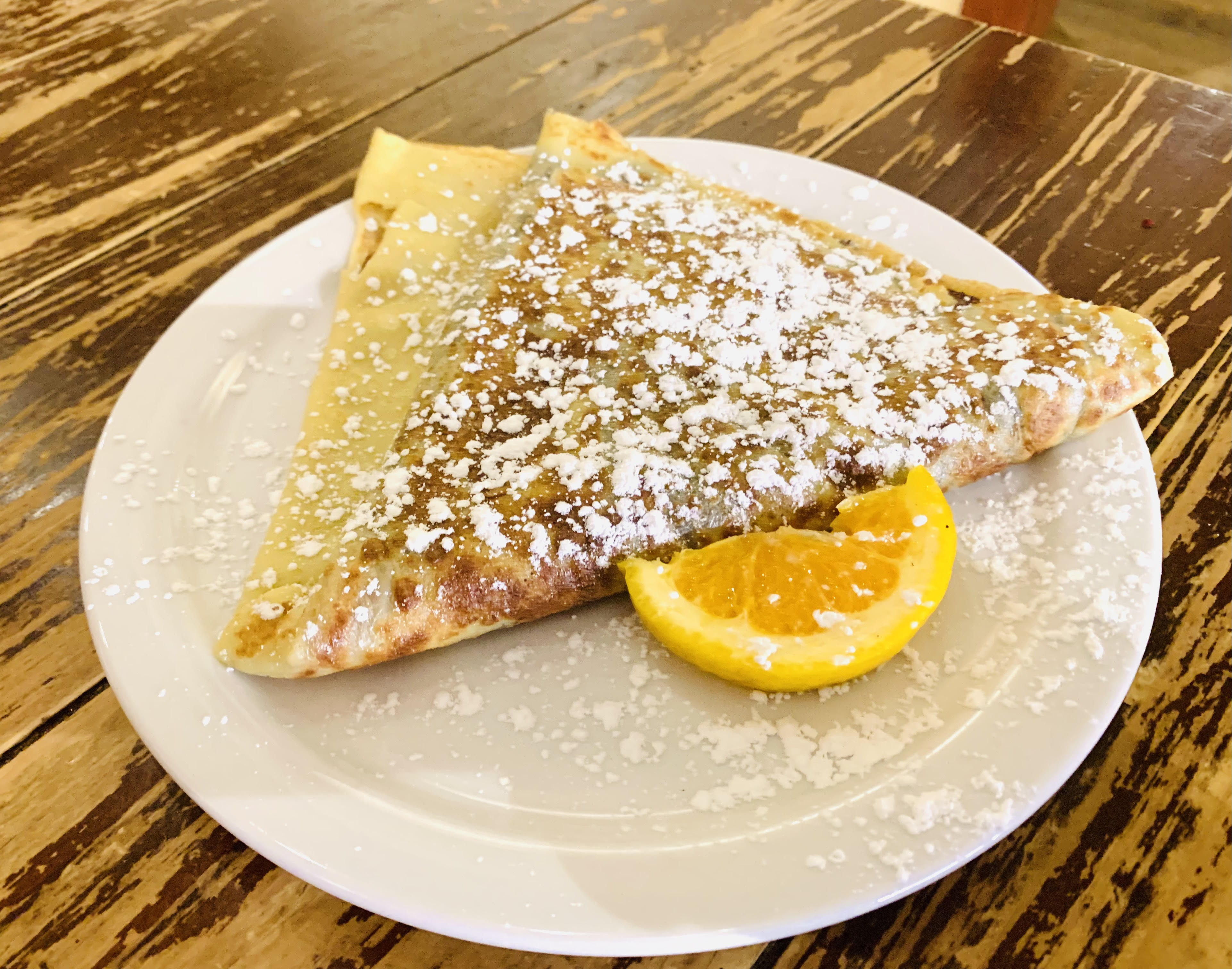 Nutella crepe (Featured as one of the best restaurants in Whitefish, Montana by top US family travel blog, Travel With A Plan!)