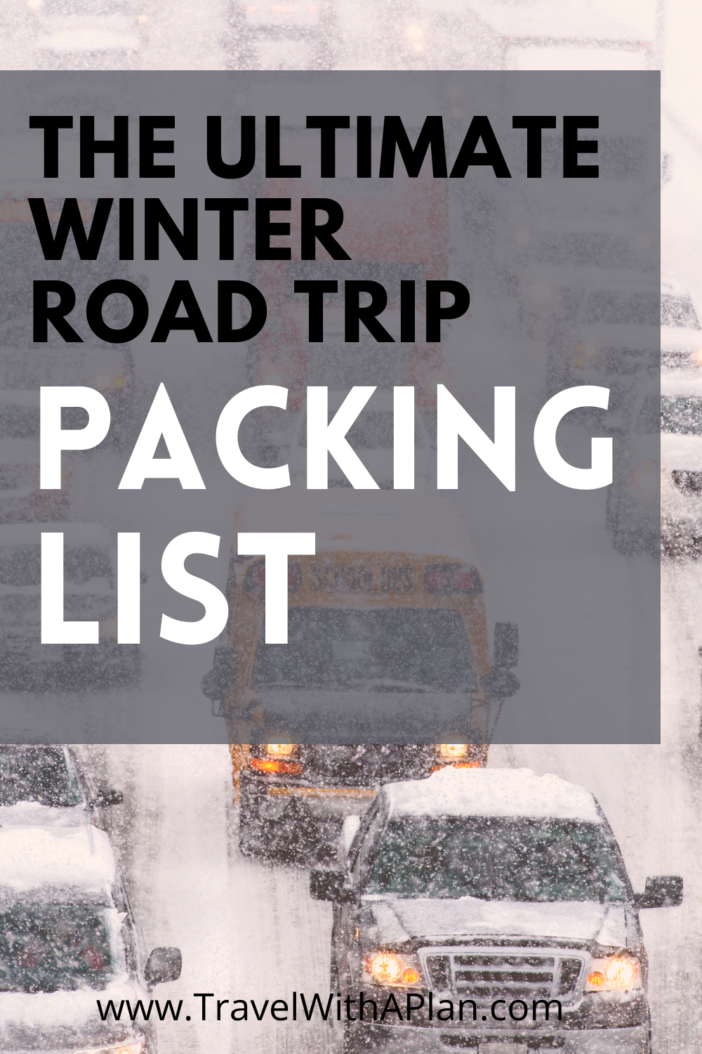 Read on for our ultimate winter road trip packing list that contains winter driving tips that you'll want to know.  From top US family travel blog, Travel With A Plan.