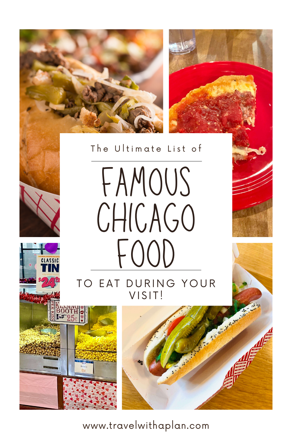 Find out the famous Chicago food that you don't want to miss when visiting there - from top US family travel blog, Travel With A Plan!
