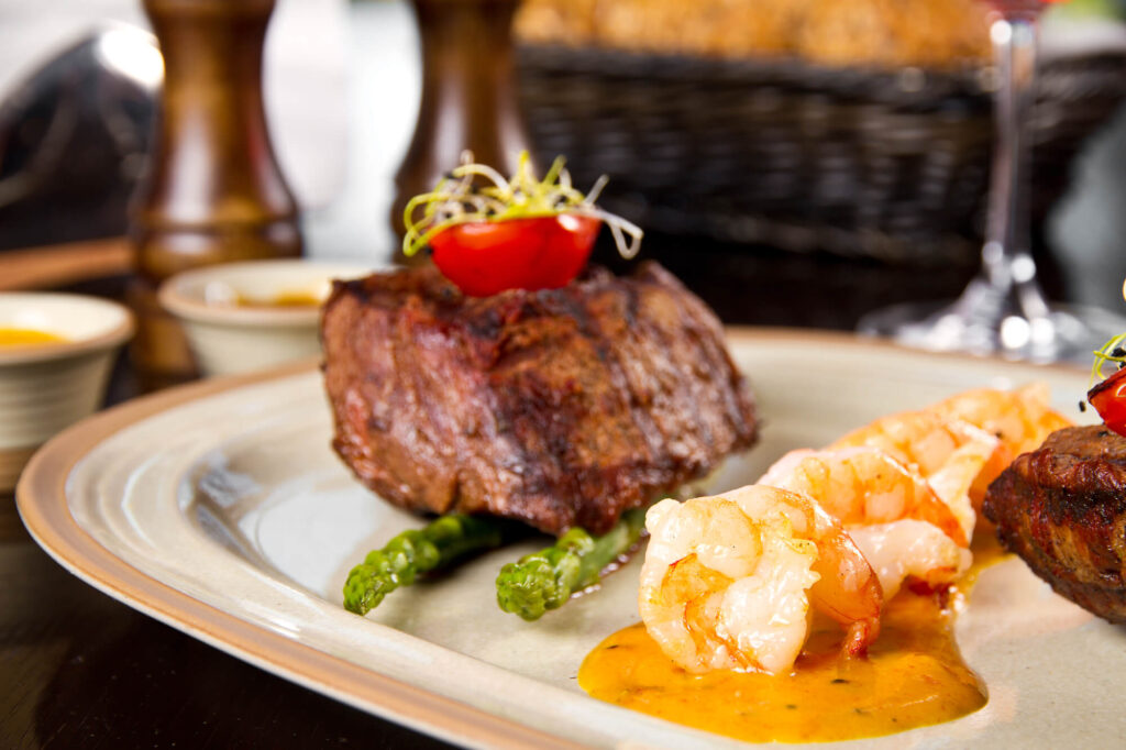 Best seafood in Siesta Key; steak and lobster