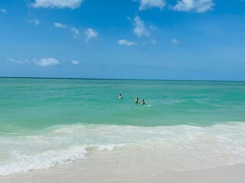 Marco Island activities; swimming at South Marco Beach