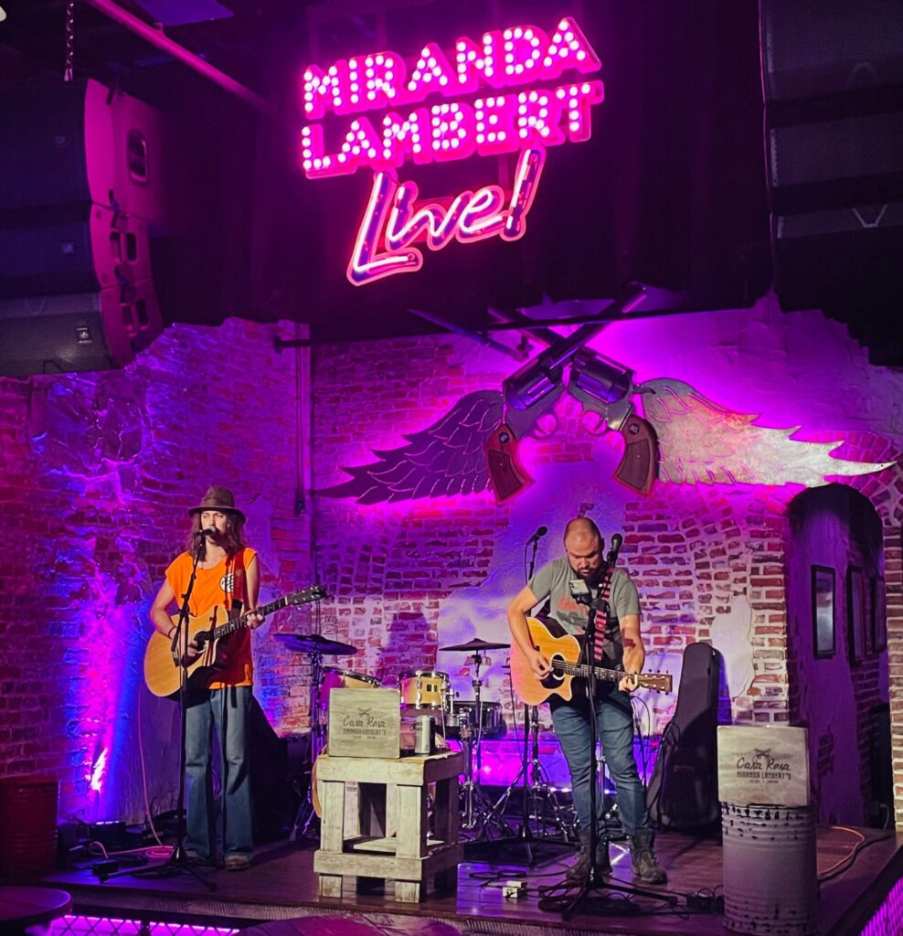 Downtown Nashville Honky Tonks:  A band playing at Casa Rosa!