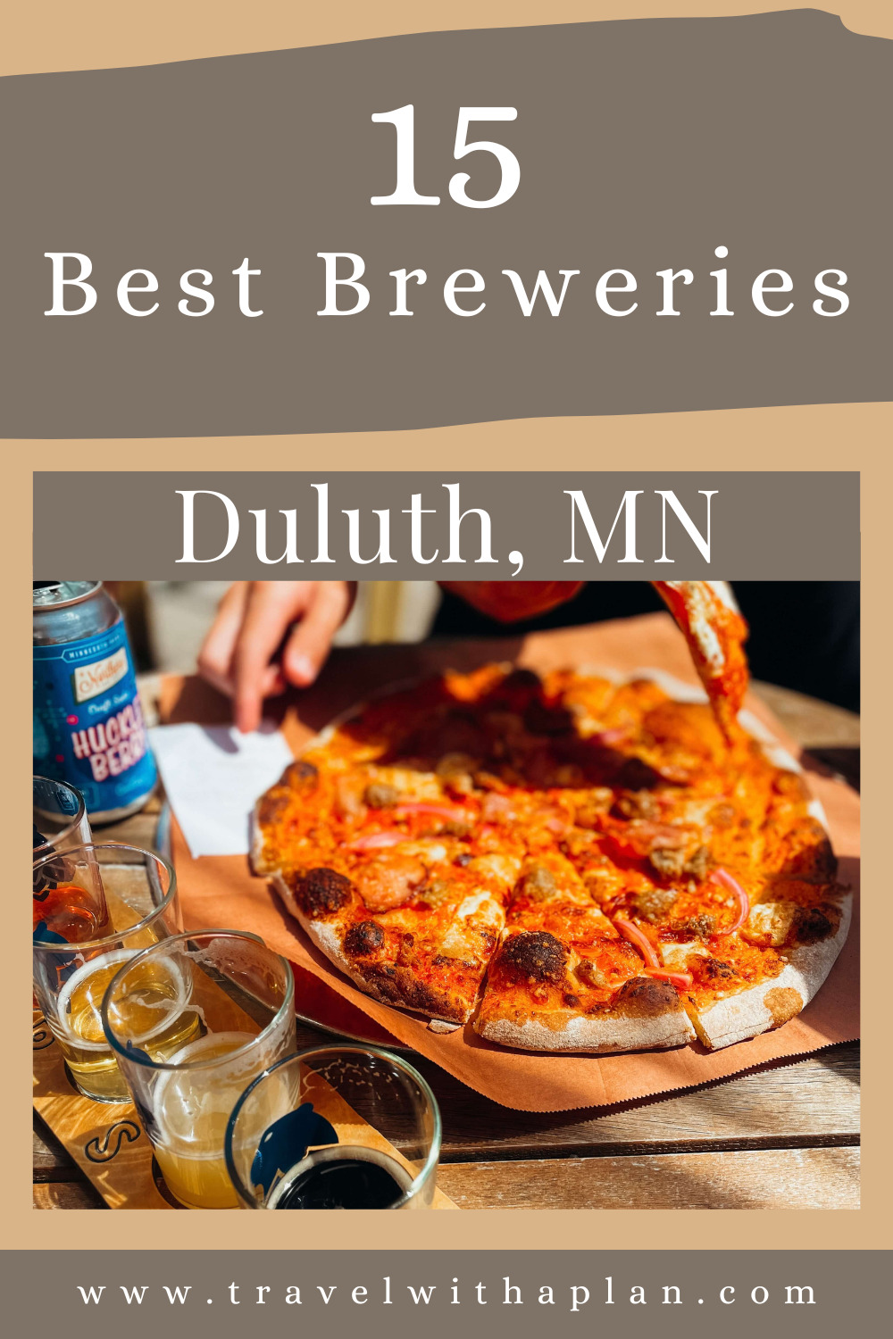 Check out the 15 best breweries in Duluth, MN!  These include the Duluth breweries with food, as well as Duluth cideries!  Start planning your Duluth, Minnesota getaway today!  #DuluthMN #Duluthbeer