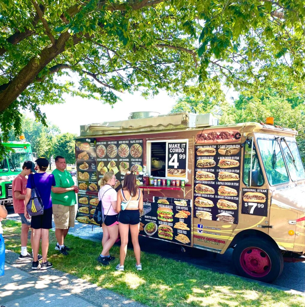 Washing DC with kids:  Consider eating at food trucks.
