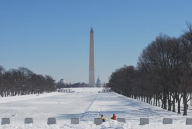 Washington DC in winter