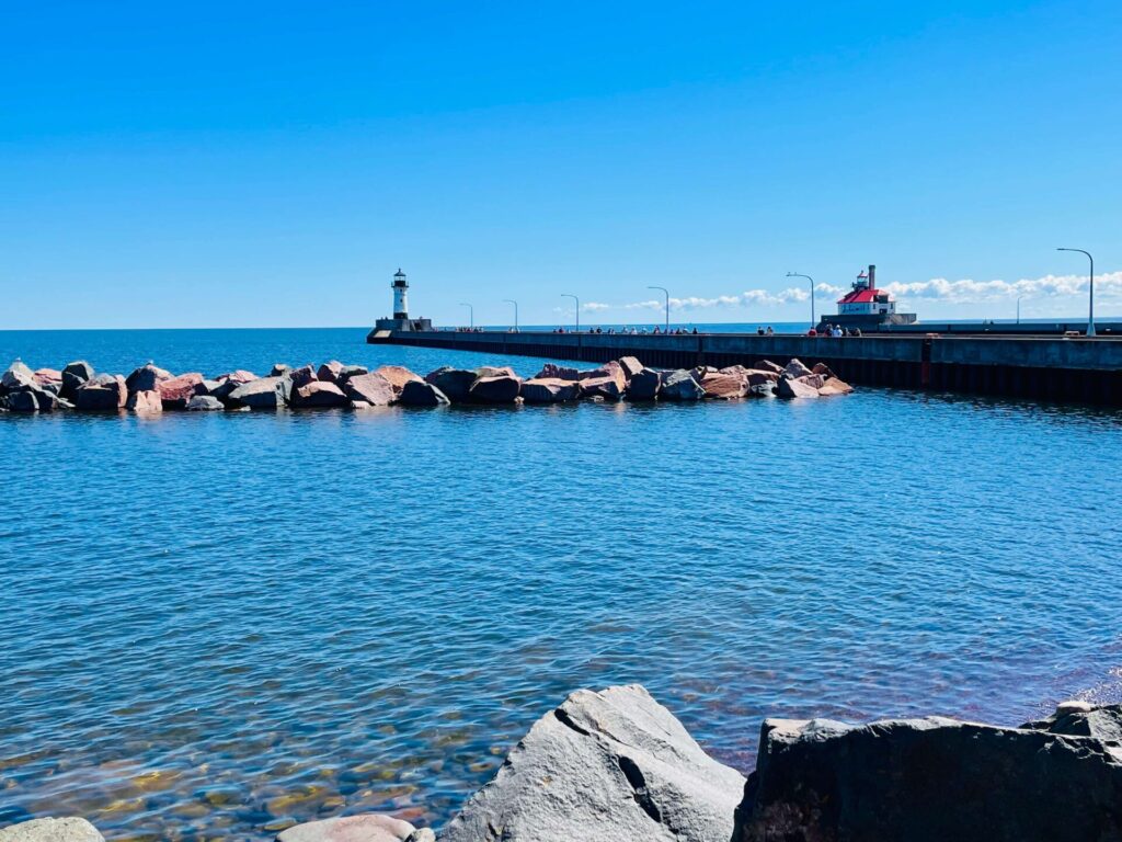 The Duluth Lakefront is one of the best free things to do in Duluth, MN!