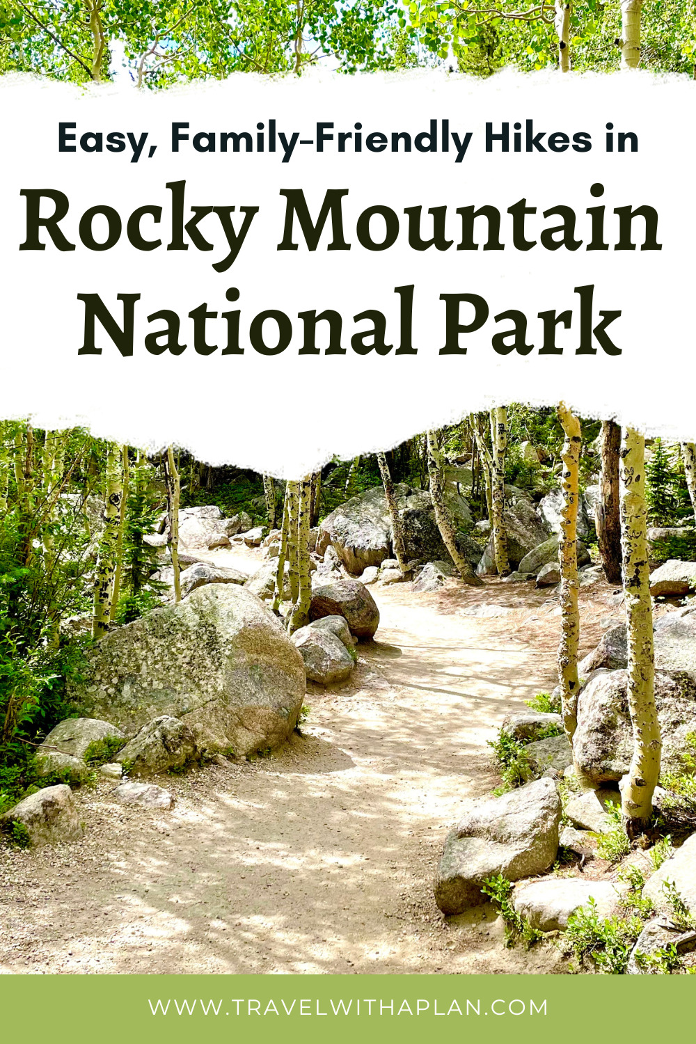 Are you a beginner hiker or traveling to Rocky Mountain National Park with kids?  Check out these 15 easy hikes in Rocky Mountain National Park that are low of difficulty and high on beauty!  #RMNPhikes