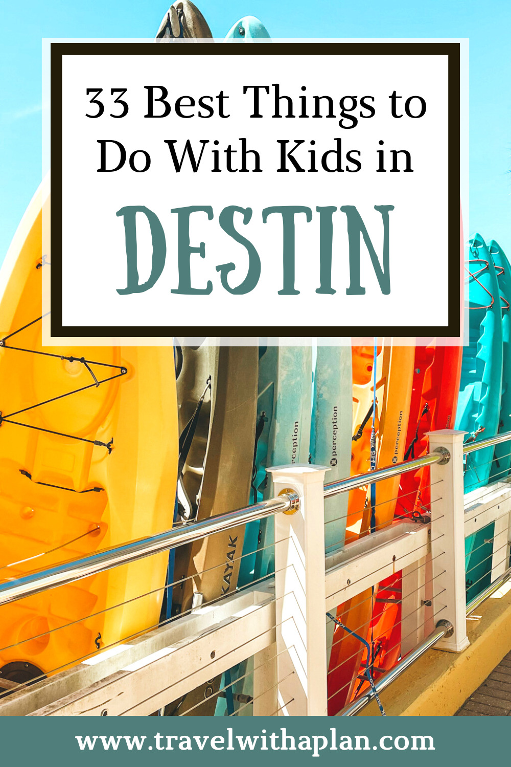 Check out our list of fun things to do in Destin with kids while on vacation!  This Florida vacation is packed with fun things to do both outdoors, and indoors when it's raining or cold.  Start planning your Destin family vacation here!  #familytravel #Florida #Destin
