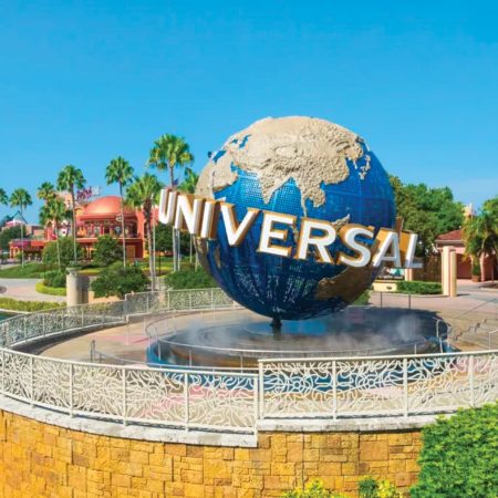 Universal Studios globe.