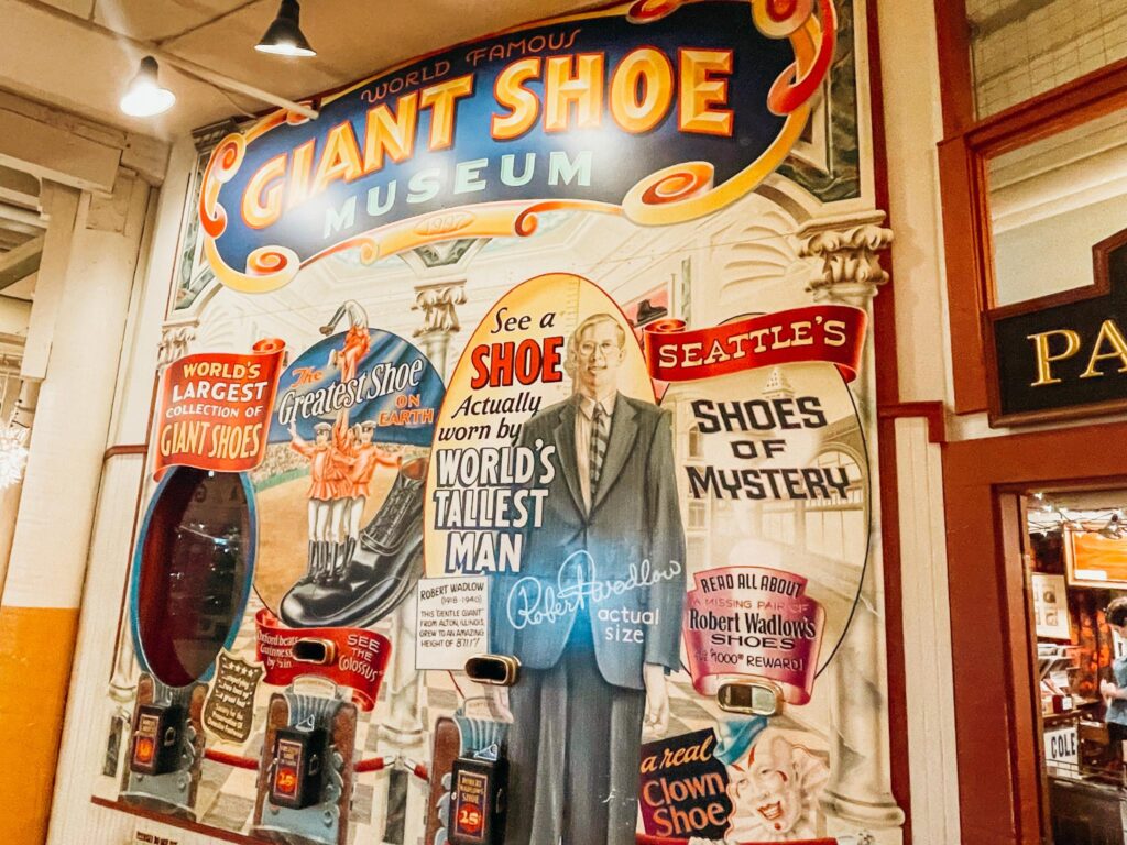 What to do at Pike Place Market:  The Giant Shoe Museum